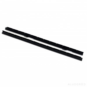 Profil aluminiowy na 13 uchwytów - 1181mm - czarny