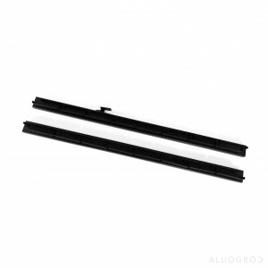 Profil aluminiowy na 8 uchwytów - 736mm - czarny