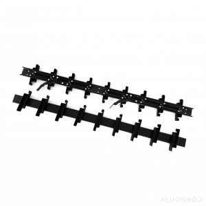 Profil aluminiowy na 11 uchwytów - 1003mm - czarny