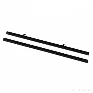 Profil aluminiowy na 12 uchwytów - 1092mm - czarny